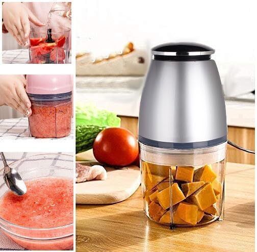 micro believe by micro believe Electric Chopper for Kitchen & Meat Grinder With 350-Watt Vegetable Chopper Electric Vegetable & Fruit Chopper-picture-27