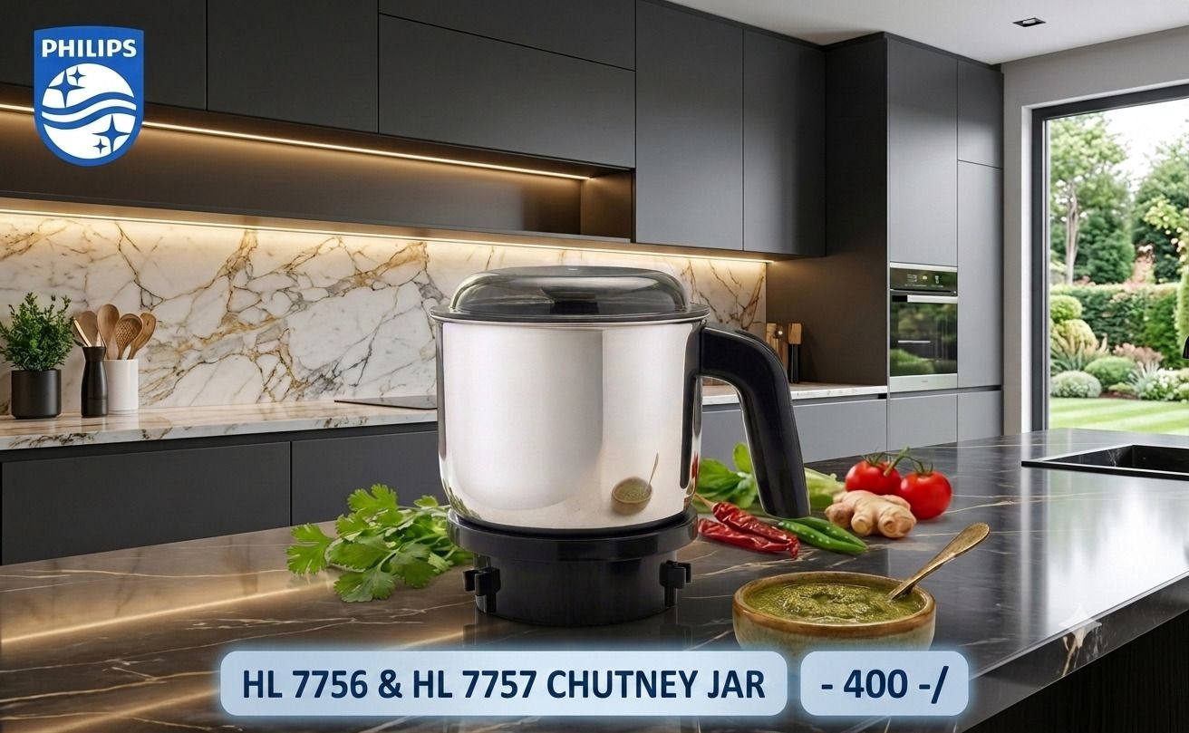 Dry & Chutney Jar Assembly For Model & HL7757 / HL 7759 With Handle Mixer Juicer Jar-image-22