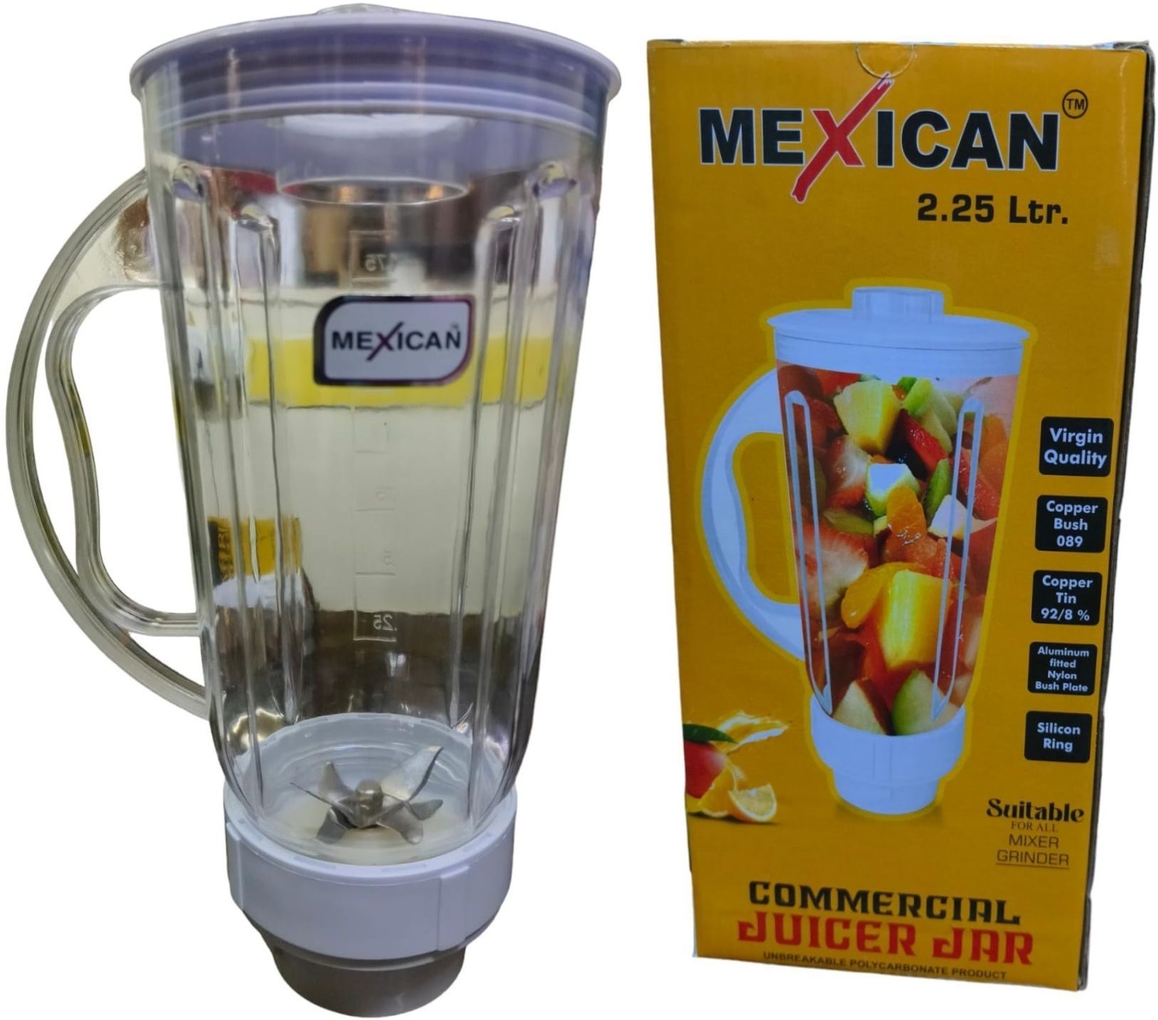 Transparent ABS Plastic Without Filter Suitable for any indian Mixer Juicer Jar-image-42