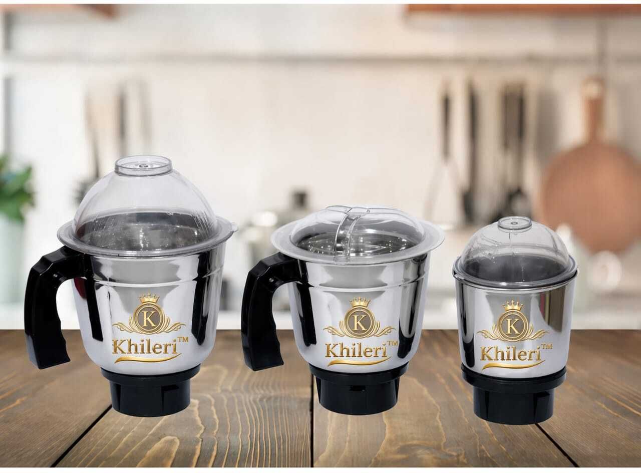 khileri Mixer grinder chutney masala &jucers Jar (3pic jar set combo pack Mixer Juicer Jar-picture-27