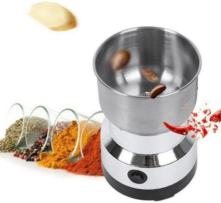 Stainless Steel Grain Grinder, Coffee Bean Seasonings Mill Powder Machine Mixer Grinder Coupler-image-3
