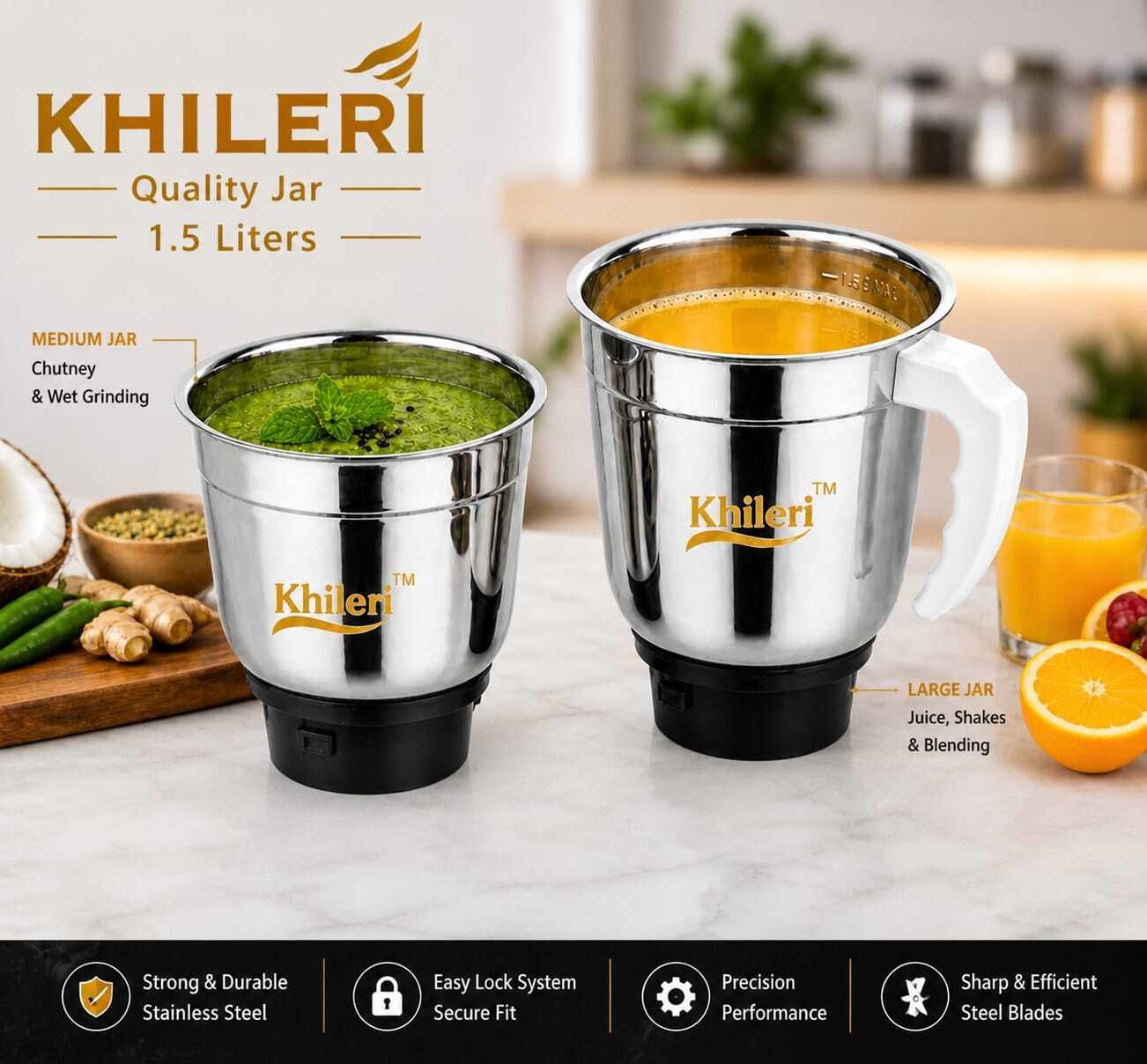Mixer Jar Dry and liquid 1.5liters/1200ml Mixer Juicer Jar-image-8