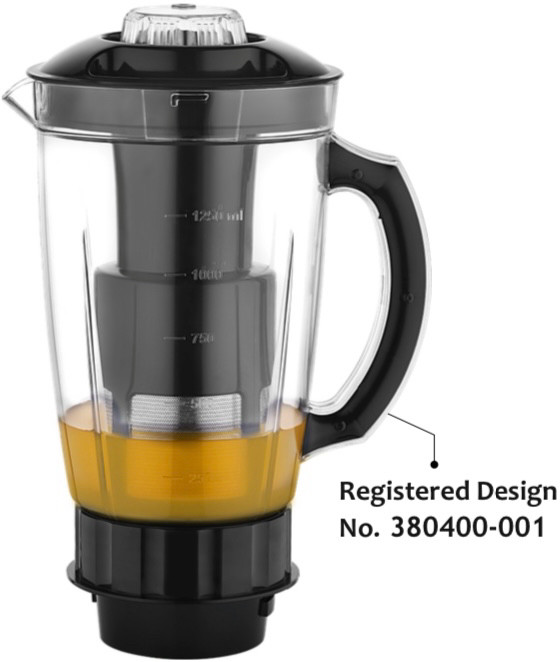 sunny enterprises Plastic Juicer jar with fruit Filter for mixer ginder capacity 1.5 L Mixer Juicer Jar image 1