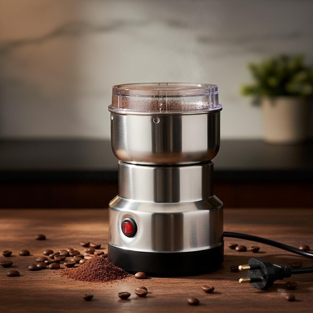 Stainless Steel Electric Coffee & Spice Grinder Mini Masala Grinder Portable Mixer Juicer Jar-image-34