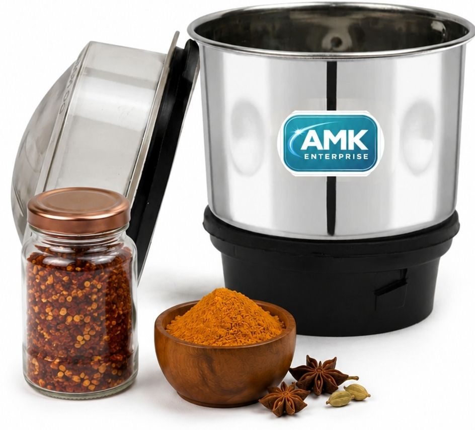 400ML Mixer Grinder Jar Stainless Steel Multipurpose Grinding Jar Mixer Juicer Jar-image-49