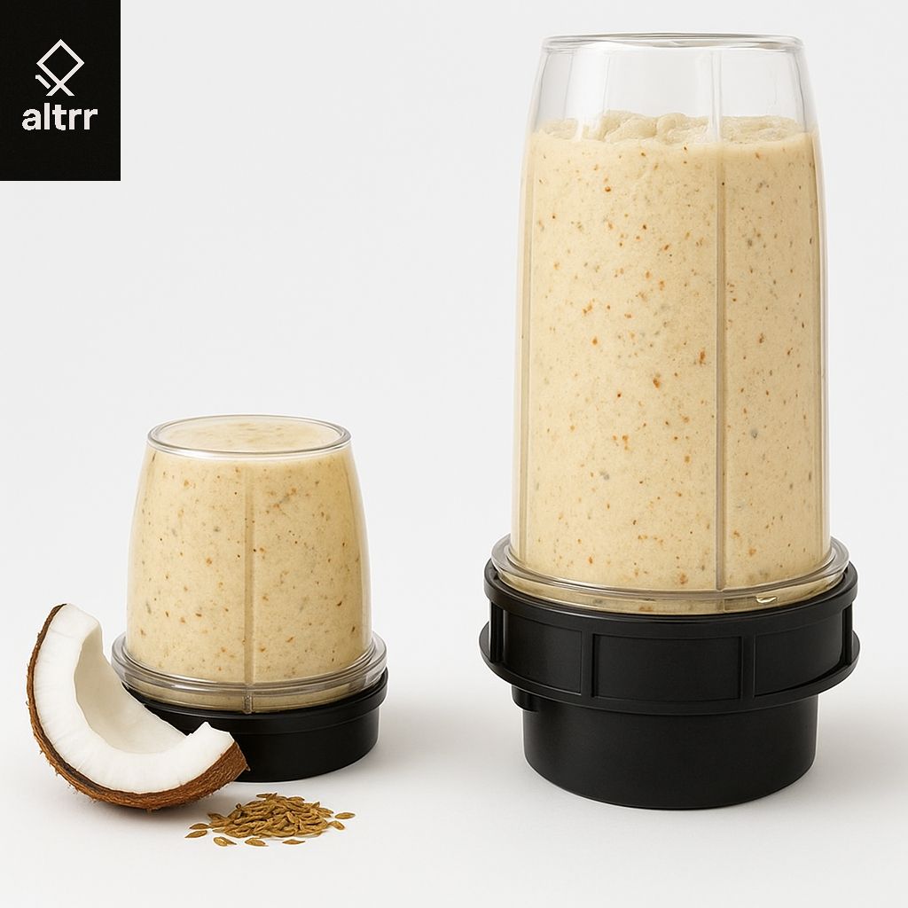 Pack of 2 Nutri Jars (656 ML & 372 ML) – Perfect for Smoothies, Chutneys & Idlis Mixer Juicer Jar