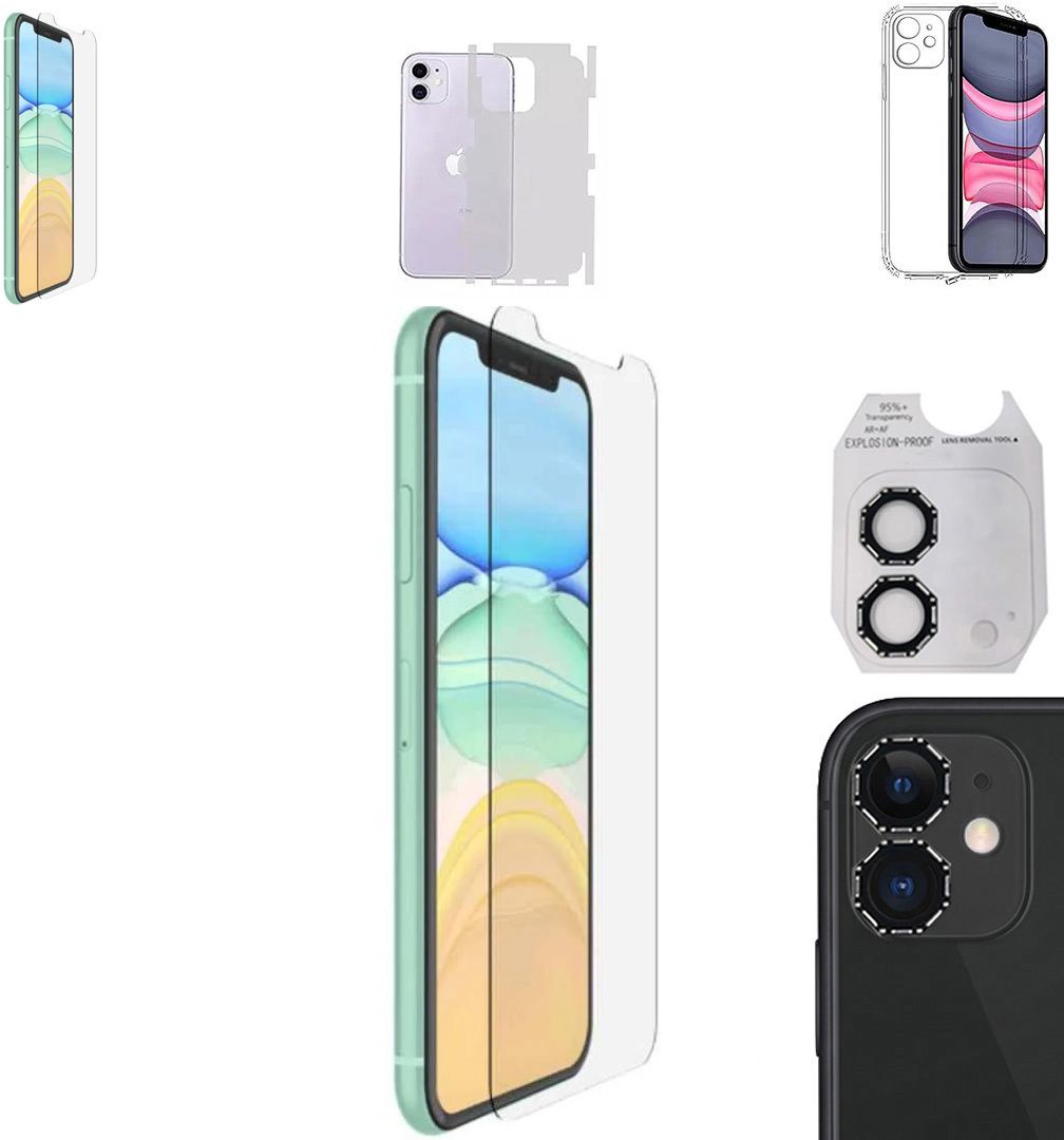 Cover Accessory Combo for APPLE IPHONE 12 BACK COVER|OCTA RING|BORDERLESS TEMPERED|BACK MEMBRANE-image-13