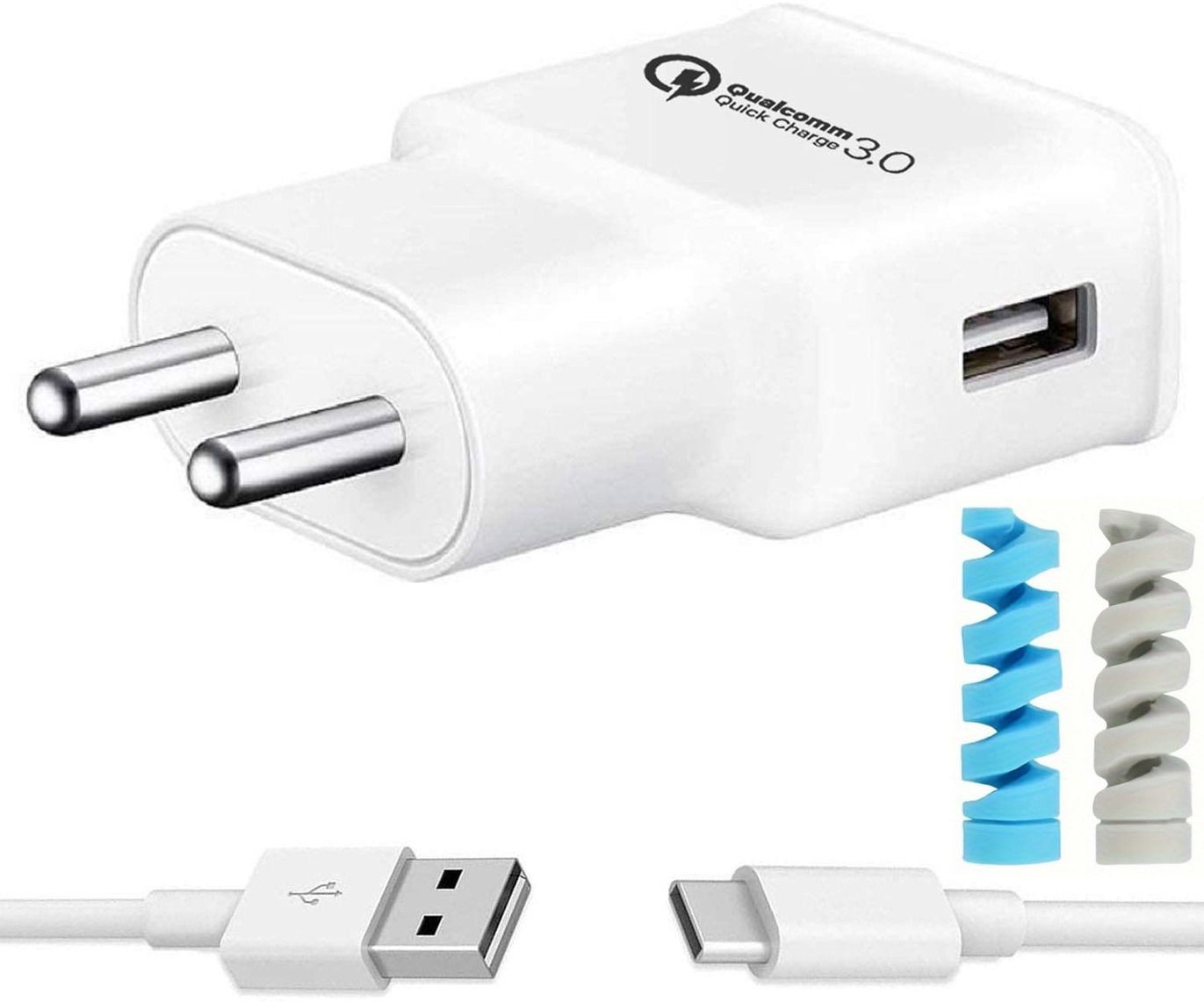 shopsyes Wall Charger Accessory Combo for 40W vivo T4 Lite Quick Dash Flash Super Vooc-picture-17