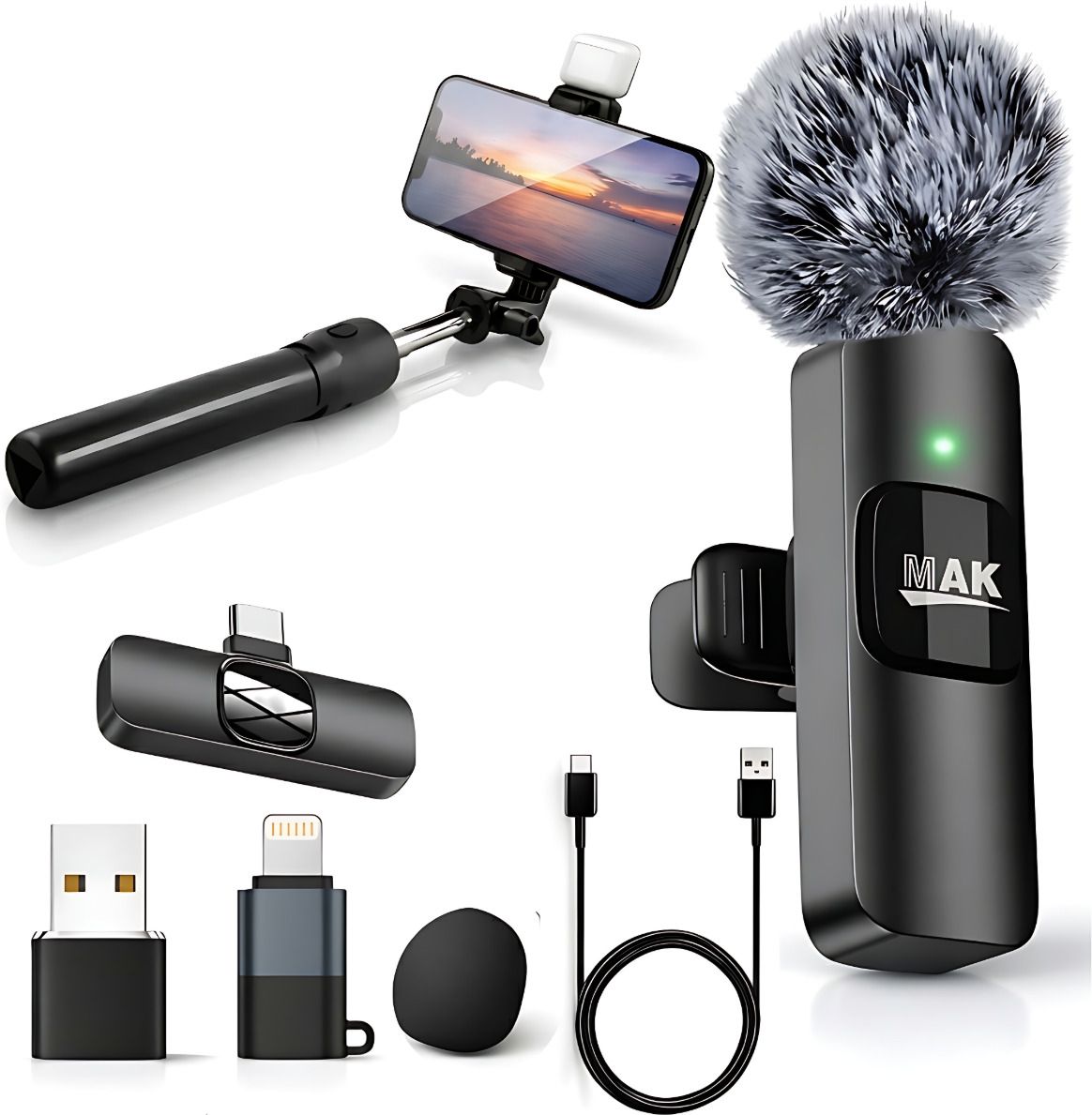 mak Microphone Accessory Combo for Vlogs, Reels, Content Creation-picture-7