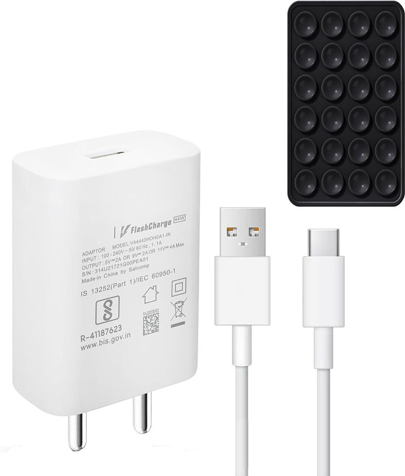 Wall Charger Accessory Combo for Vivo Z1x,Y75, Y75, Y73,Y72,Y56,Y53s,Y51a, Y51, Y50,Y36, Y35,Y33t,T3X,T2X,T3-image-19