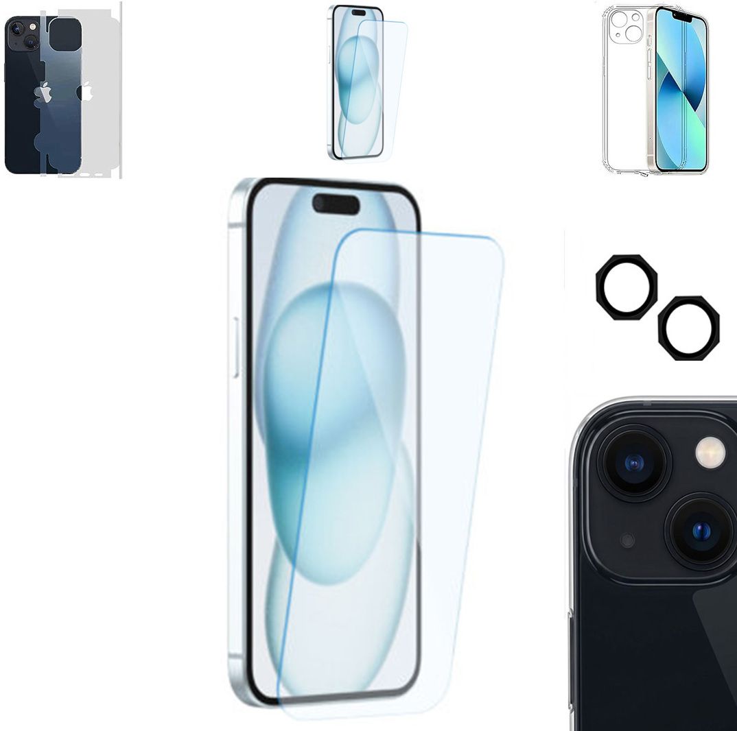 Cover Accessory Combo for APPLE IPHONE 15 PLUS BACK COVER|HEXA RING|BORDERLESS TEMPERED|BACK MEMBRANE-image-25