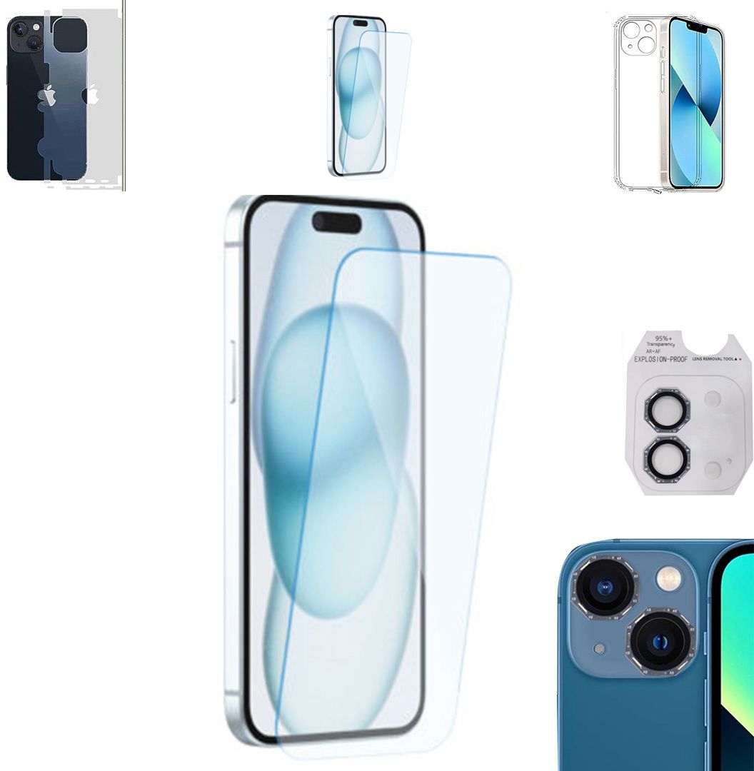 Cover Accessory Combo for APPLE IPHONE 15 PLUS BACK COVER|OCTA RING|BORDERLESS TEMPERED|BACK MEMBRANE-image-48