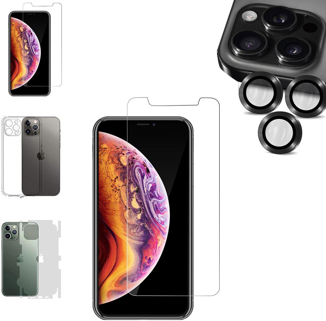 Cover Accessory Combo for APPLE IPHONE 11 PRO MAX BACK COVER|CD RING|BORDERLESS TEMPERED|BACK MEMBRANE-image-26
