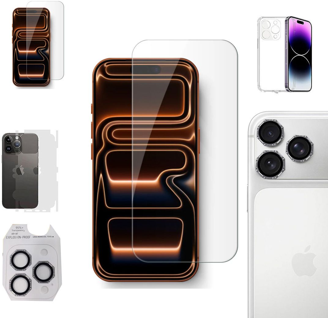 Cover Accessory Combo for APPLE IPHONE 17 PRO MAX BACK COVER|OCTA RING|BORDERLESS TEMPERED|BACK MEMBRANE-image-19