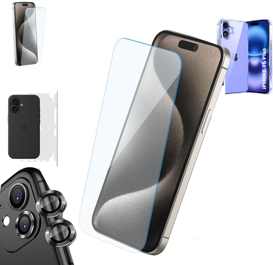 Cover Accessory Combo for APPLE IPHONE 16 PLUS BACK COVER|CD RING|BORDERLESS TEMPERED|BACK MEMBRANE-image-32