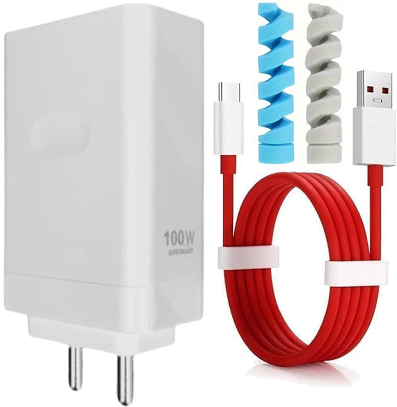 Wall Charger Accessory Combo for 100W Charger for Realme C73 Original Quick Dash Warp Flash-image-25