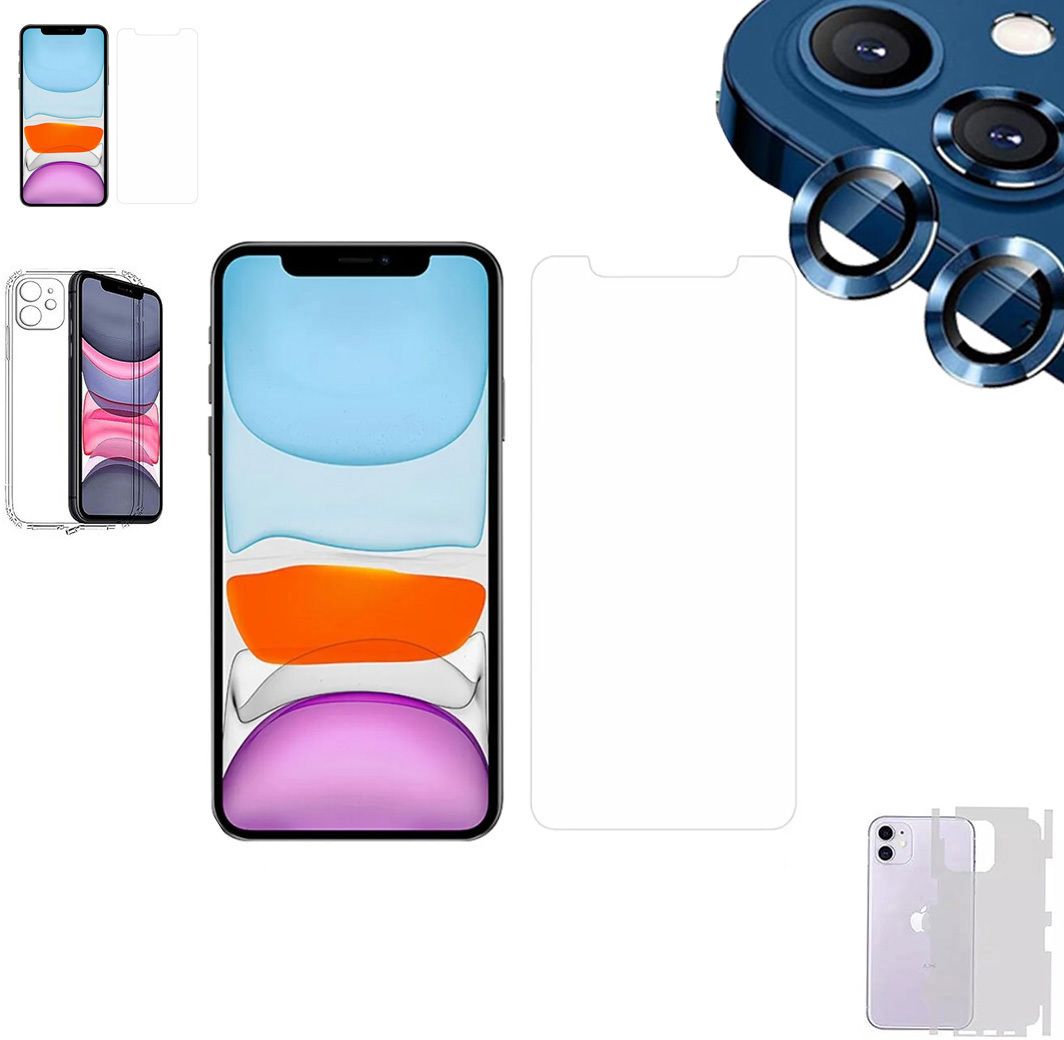 Cover Accessory Combo for APPLE IPHONE 12 MINI BACK COVER|CD RING|BORDERLESS TEMPERED|BACK MEMBRANE-image-43