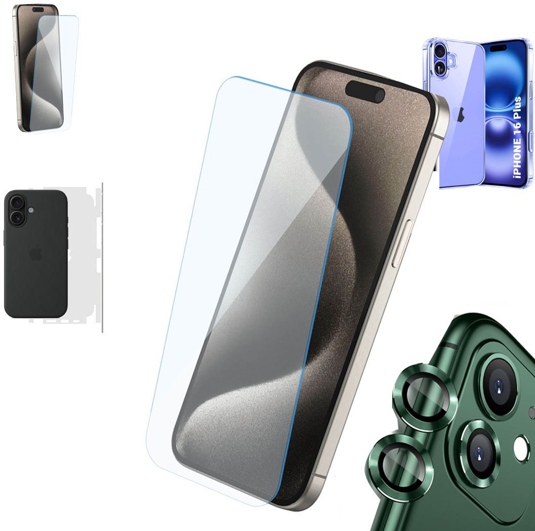 Cover Accessory Combo for APPLE IPHONE 16 PLUS BACK COVER|CD RING|BORDERLESS TEMPERED|BACK MEMBRANE-image-49