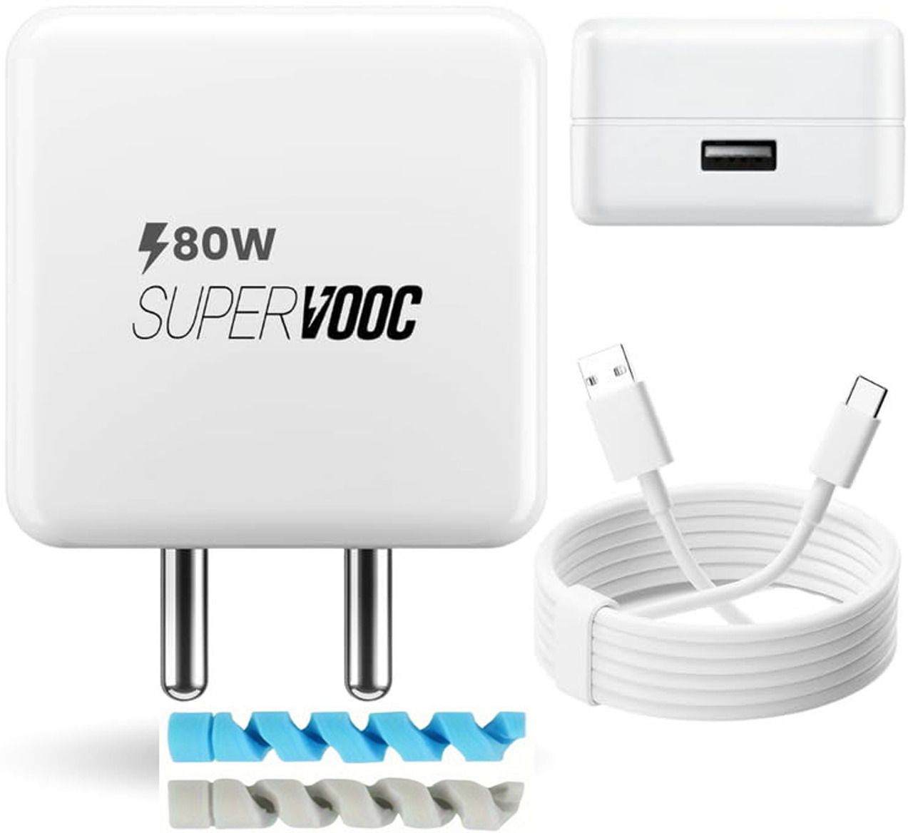 shopreals Wall Charger Accessory Combo for 80W vivo Y29 5G / Y 29 Quick Dash Flash Super Vooc-picture-11