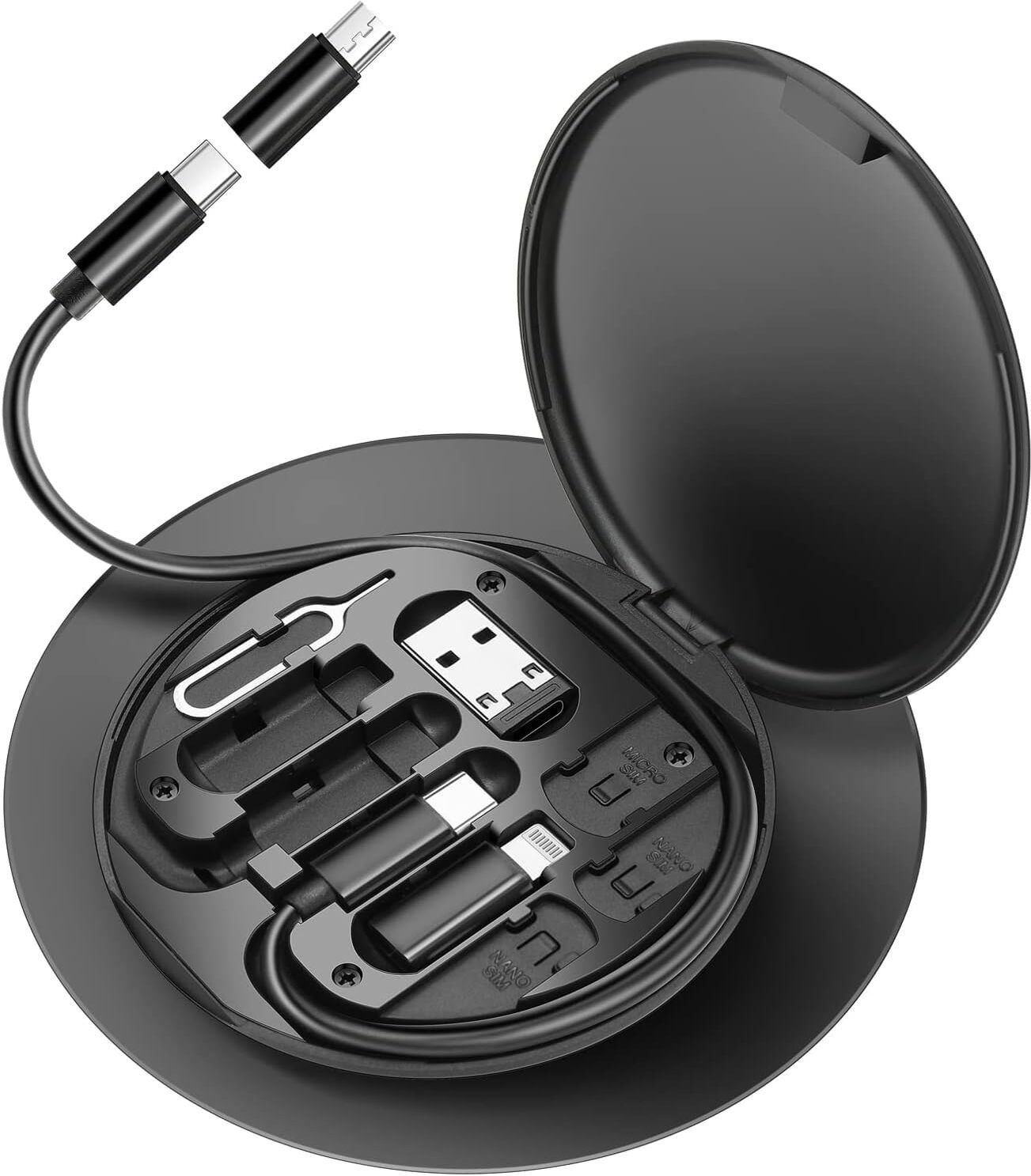 SARVANGAH Multi Adapter Charging Cable kit Case Convertor USB C to Type C Combo Set-image-40