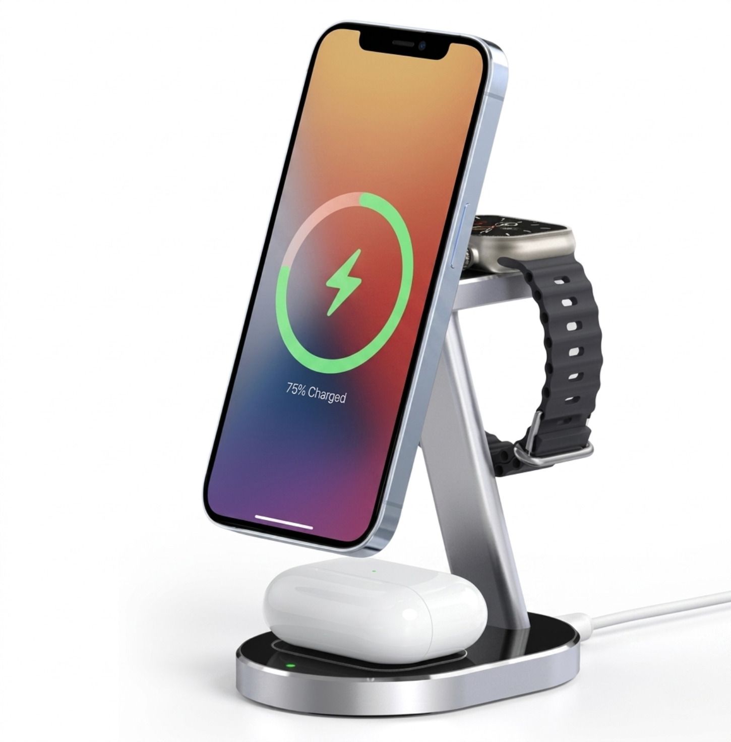 Velpron Wireless Charger Accessory Combo for smartphone, Earbuds, Watch Charging Pad-picture-35