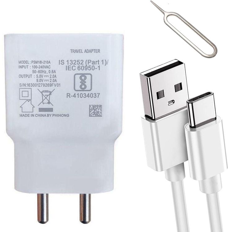 Wall Charger Accessory Combo for iQOO Z6 Lite 5G & iQOO Z6 5G/ Vivo S1 Pro/T1 5g/ T1 x-image-2