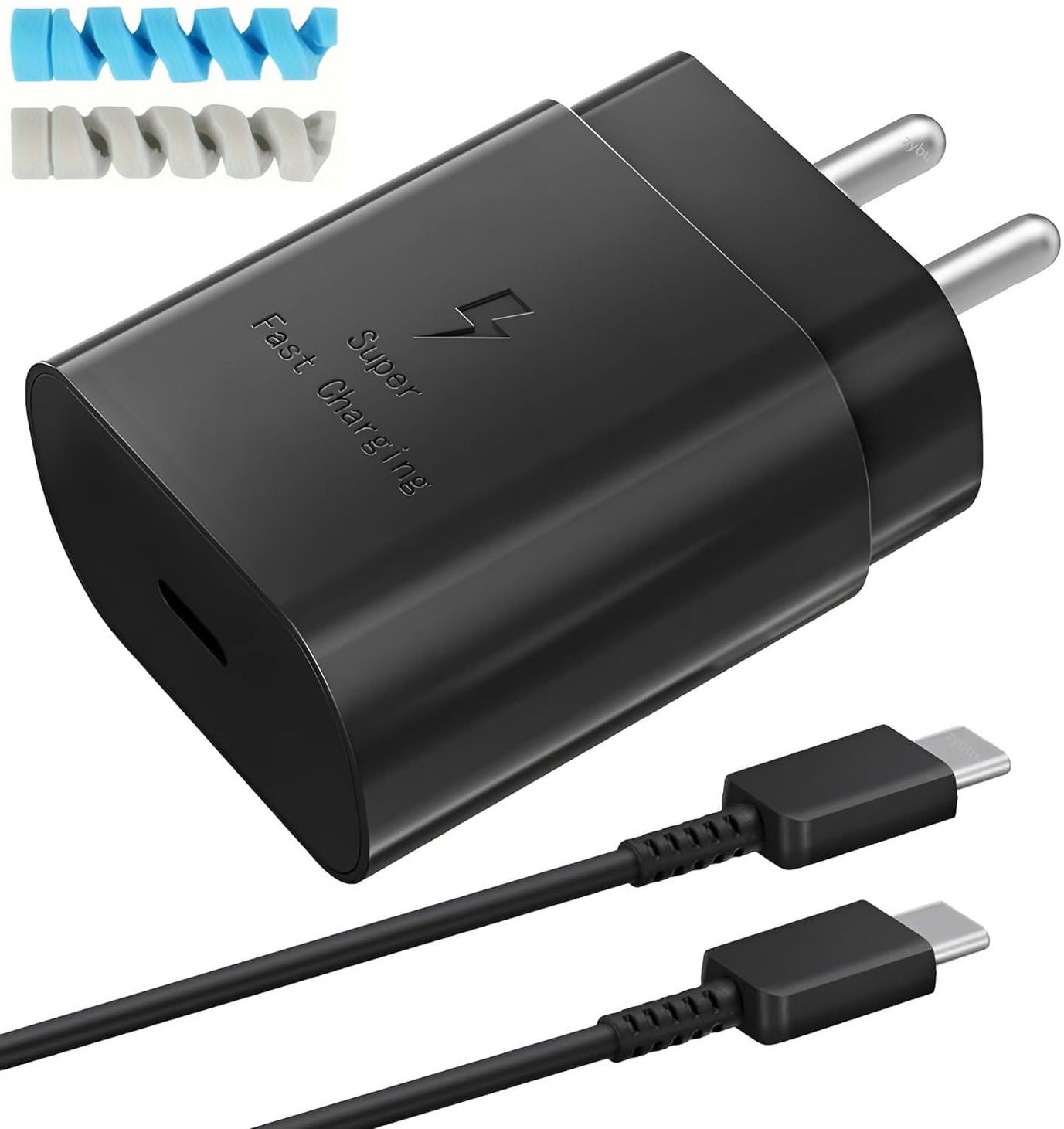 Wall Charger Accessory Combo for 45W Sam-Sung Galaxy A61 / A 61 Quick Dash Flash Super Vooc-image-0