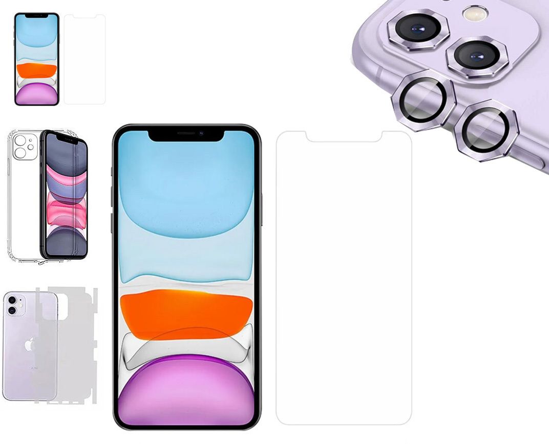 zinger Cover Accessory Combo for APPLE IPHONE 12 MINI BACK COVER|HEXA RING|BORDERLESS TEMPERED|BACK MEMBRANE-picture-45