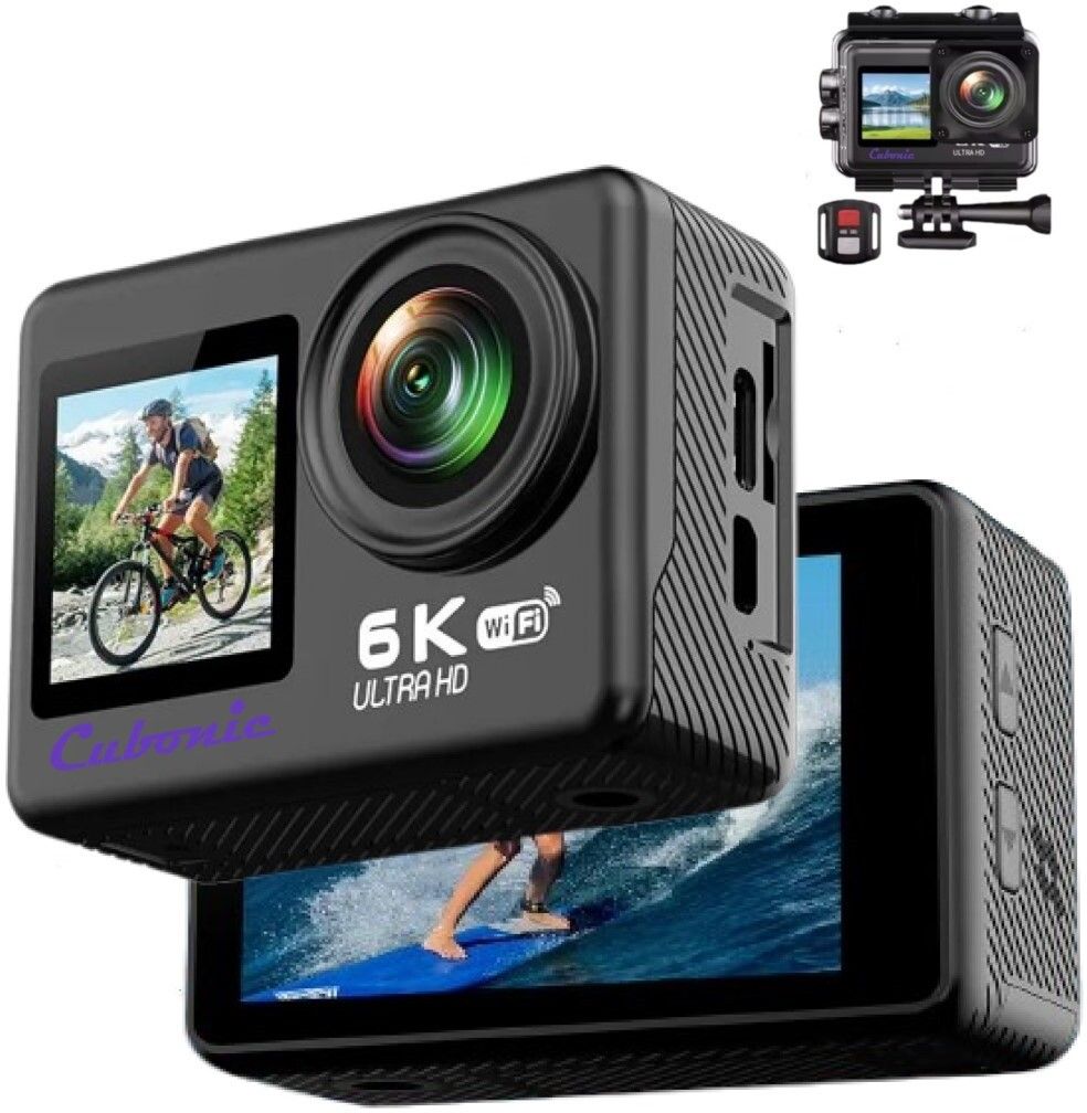 Cubonic 6k 50MP Ultra HD Photo | Remote | Upto 256GB SD Card Support Vlogging Sports and Action Camera-image-20