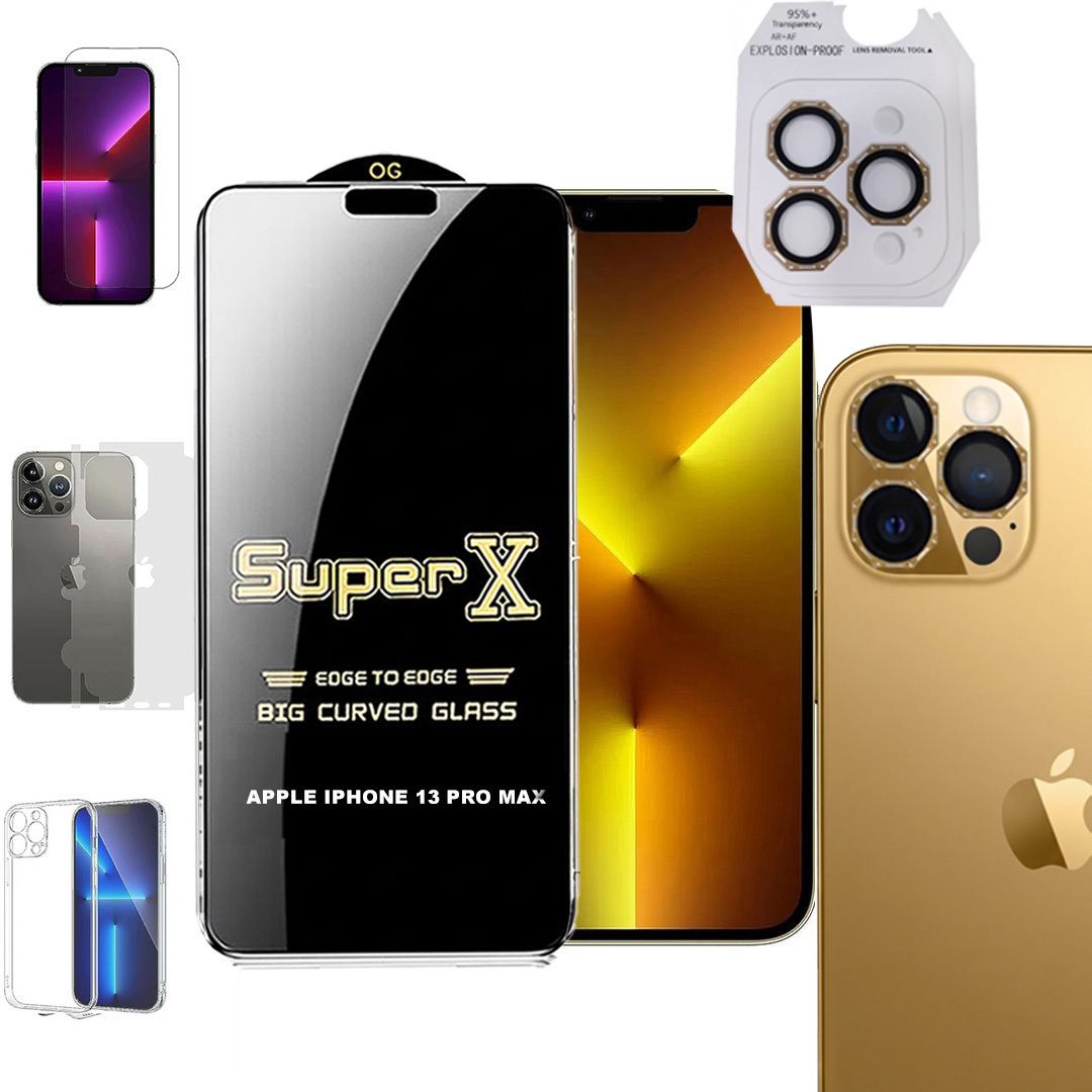 Cover Accessory Combo for APPLE IPHONE 13 PRO MAX BACK COVER|DESINGER RING|SUPER X GLASS|BACK MEMBRANE-image-23