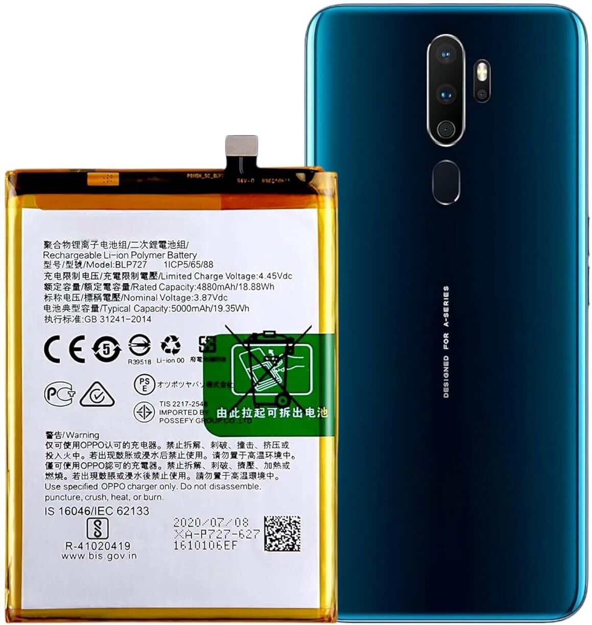 Facelift Mobile Battery For Oppo A5 2020, A9 2020, A11X, A11-image-46