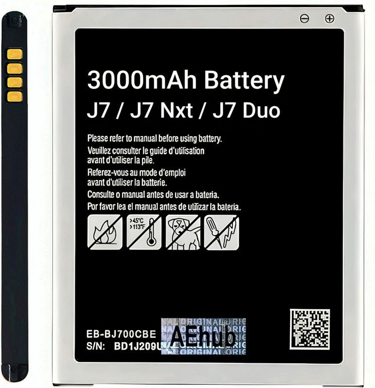 AEHUB Mobile Battery For Samsung Galaxy J7 / J7 Nxt / J7 Neo / J7 Core / J7 Duo / J4 / On7 / On7 Pro / 3000mAh-image-19