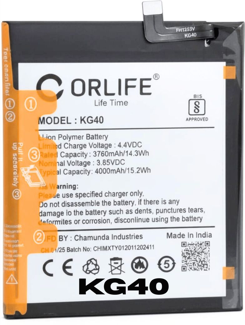 orlife Mobile Battery For Motorola Moto G8 Play | KG40 ( 1 Year Replacemant Warranty )-image-5