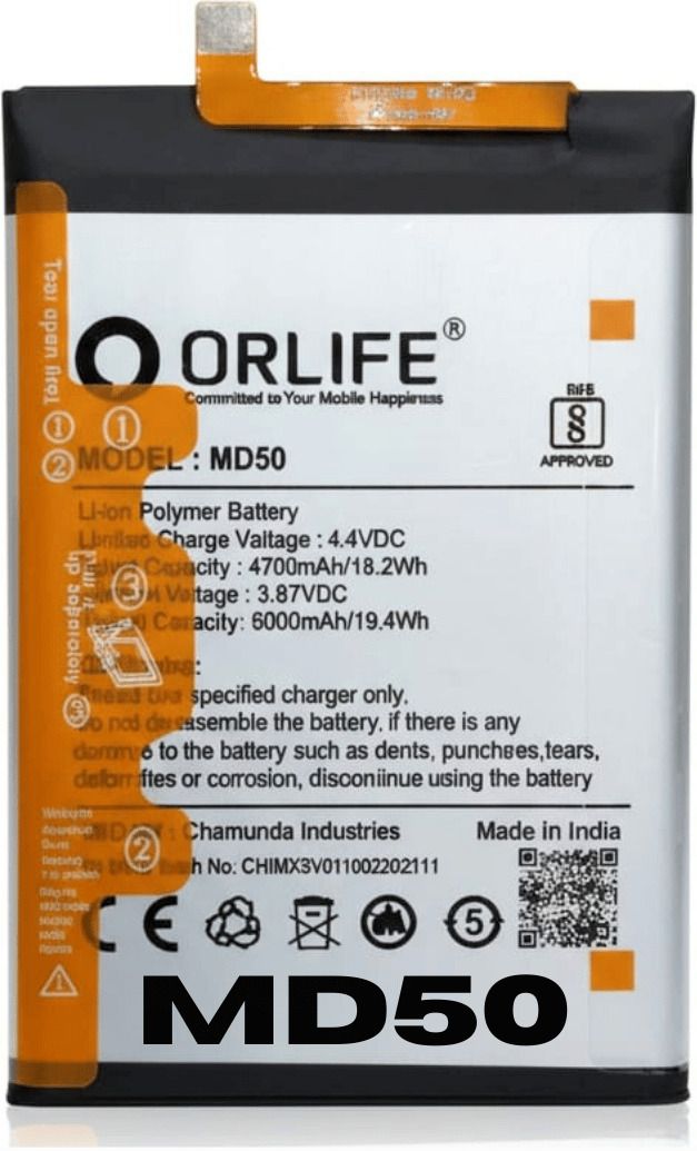orlife Mobile Battery For Motorola Moto G Stylus 5G series | MD50 ( 1 Year Replacemant Warranty )-image-6
