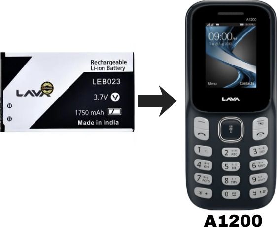 plugkit Mobile Battery For LAVA A1200-picture-11