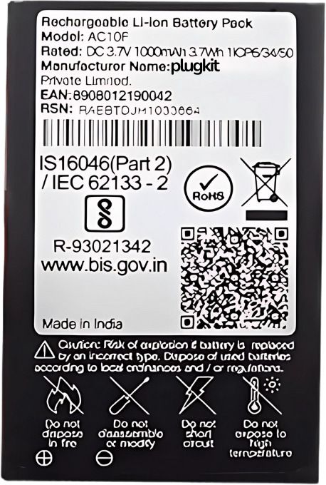 plugkit Mobile Battery For JIO BHARAT K2 4G-image-2