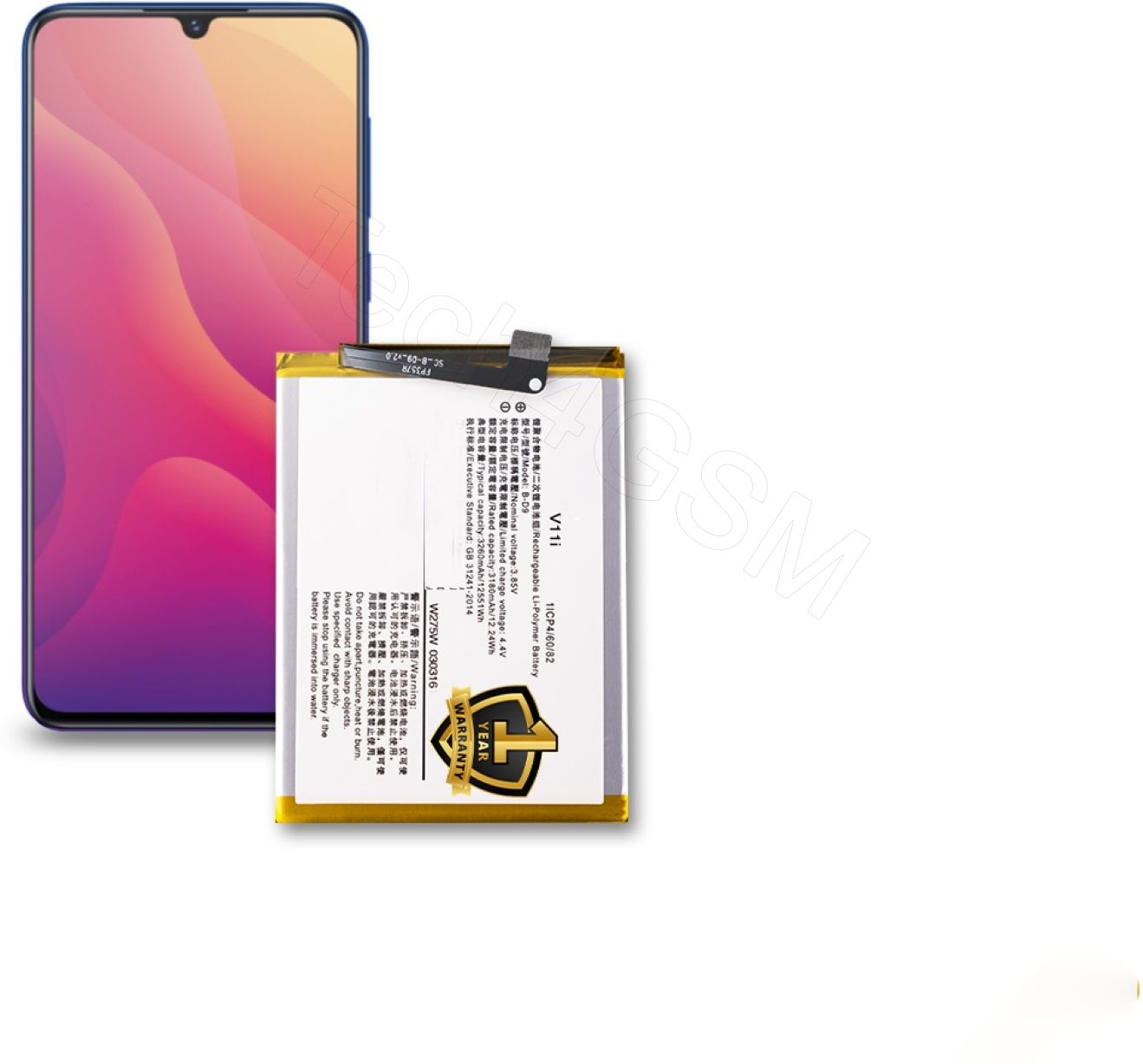 Ximytec Mobile Battery For Vivo Vivo V11, Vivo V11 Pro-image-45