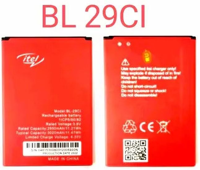 BKN Mobile Battery ForITEL / itel ORIGNAL ITEL A25/A25 PRO/ A26 / A36 BL-29Ci BATTERY (3020 MAH)-image-26