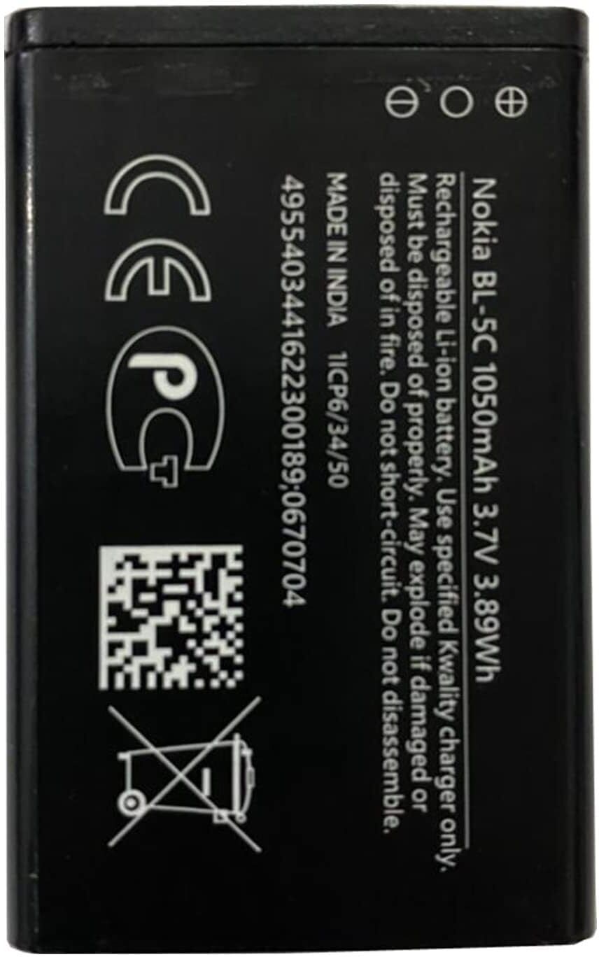 EVOLIX Mobile Battery For BL-5C (1020mAh) Compatible with nokia 1100,1110,1200,1600,2300-picture-39