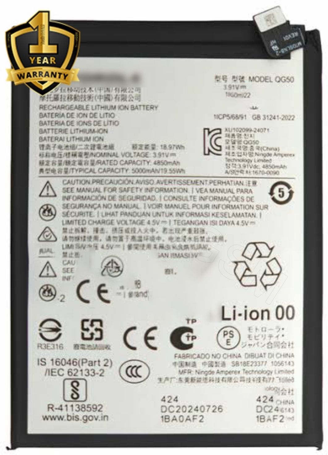 Ximytec Mobile Battery For Motorola Motorola Razr 50-picture-30