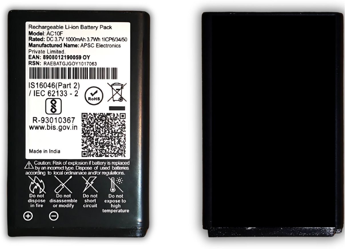 Accelbyte Mobile Battery For Jio LYF AC10F compataible Battery for Original BI10F Battery for JIO Bharat V2 4G-image-14