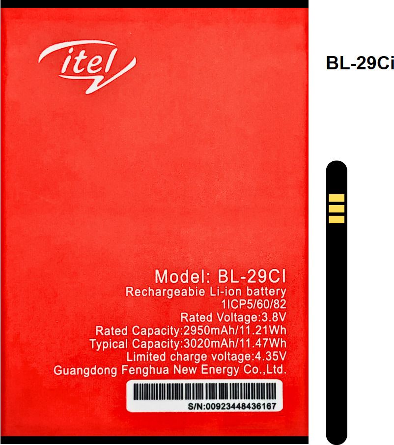 BKN Mobile Battery ForITEL / itel ITEL 3020 mAh Battery For ITEL A36 / BL-29CI / BL29CI / BL 29CI