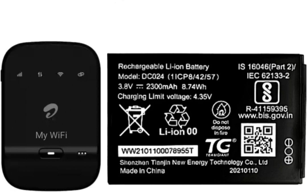 VEHUB Mobile Battery For Airtel 4G Hotspot Xstream DigitalTV AMF-311WW 2300mAh