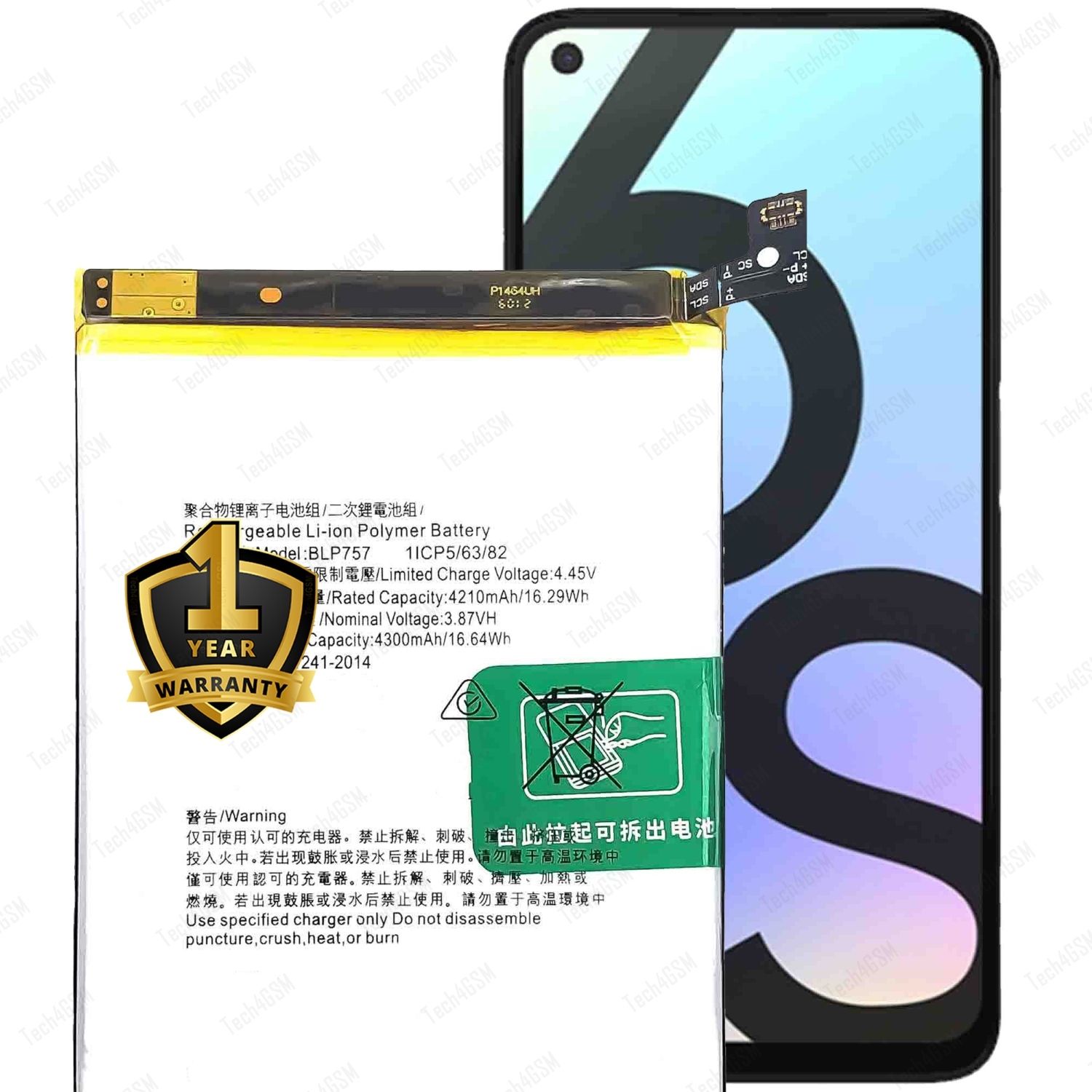 Ximytec Mobile Battery For Realme Realme 6/ 6 Pro/ 6i/ 6s-image-3