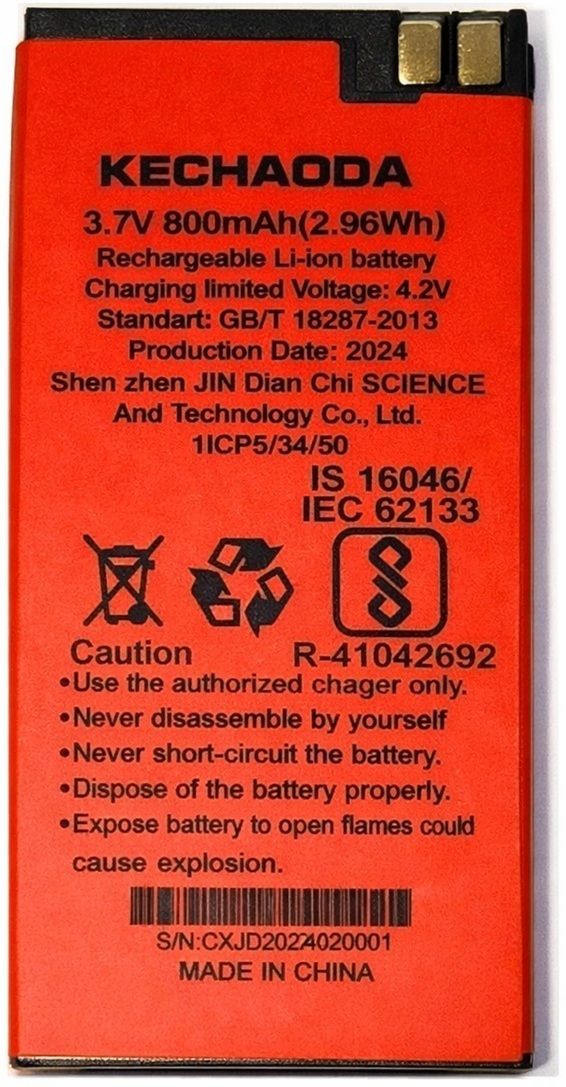 APTIVOS Mobile Battery For Kechaoda A26 / A27 / KE26/ Ke27 (800 mAh)-image-11