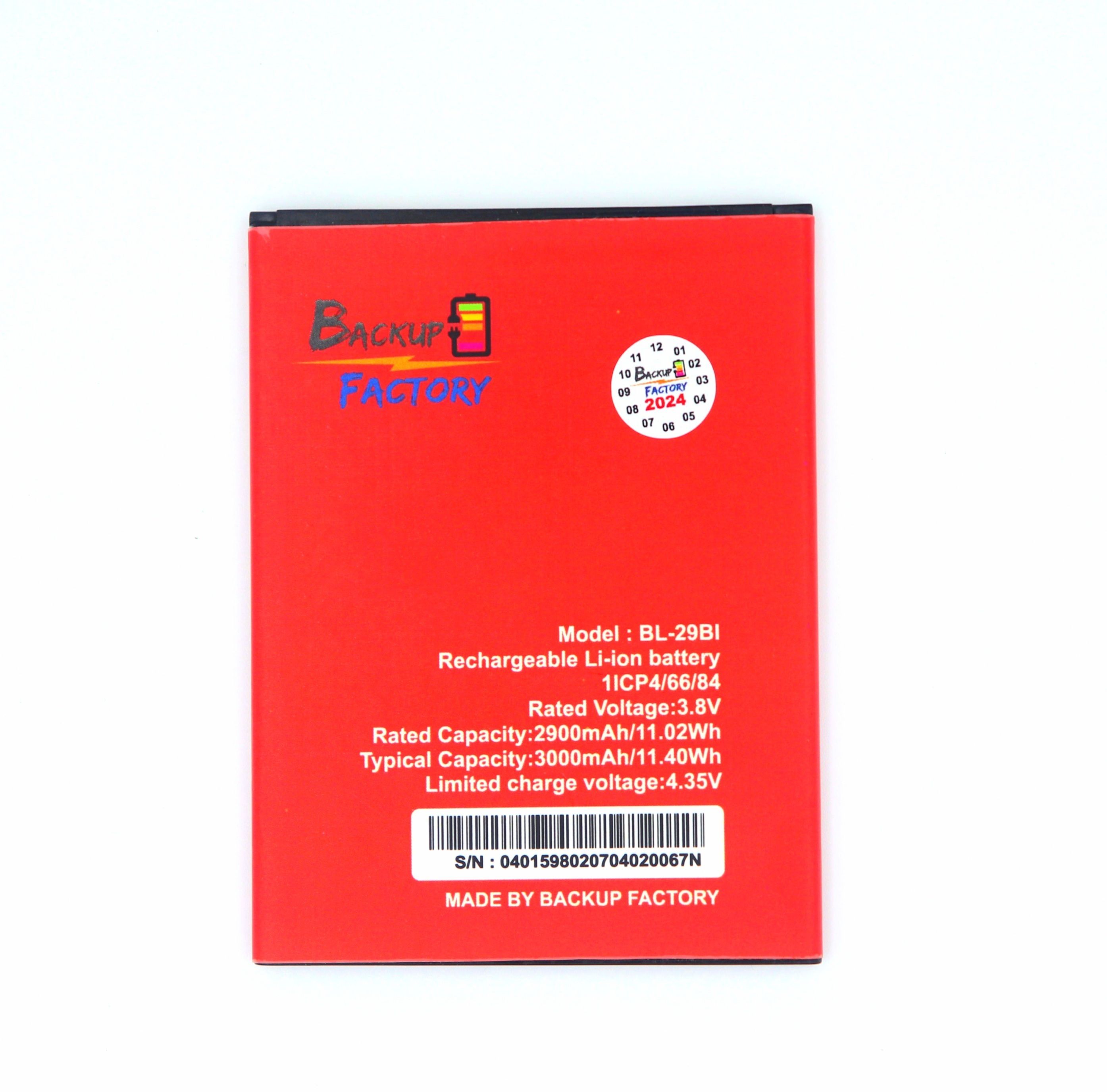 Backup Factory Mobile Battery ForItel BL-29BI