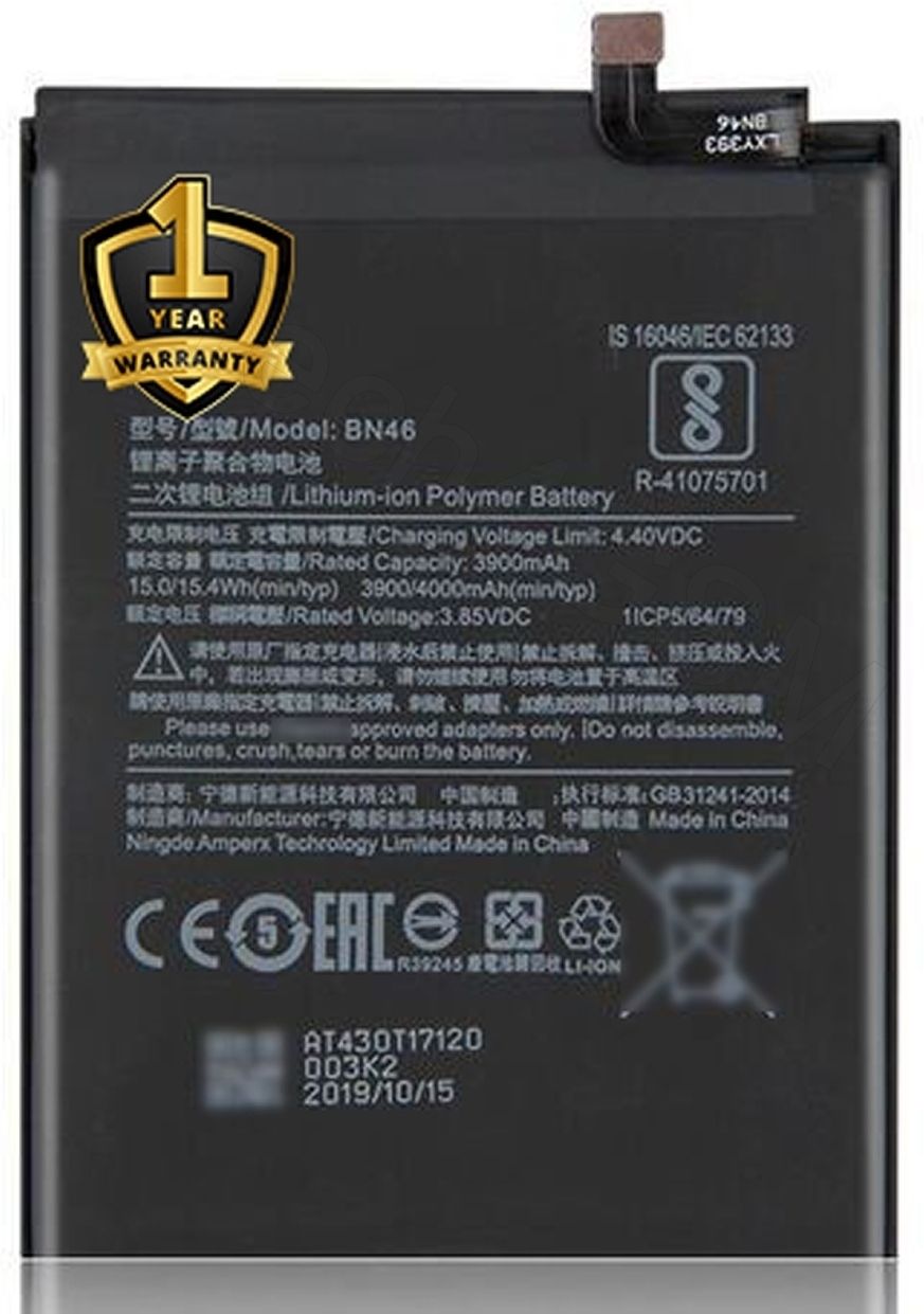 Ximytec Mobile Battery For Xiaomi BN46 Redmi Note 8-image-21