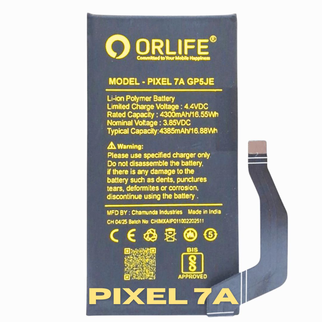 orlife Mobile Battery For Google Pixel 7A ( 1 Year Replacement Warranty )-image-9