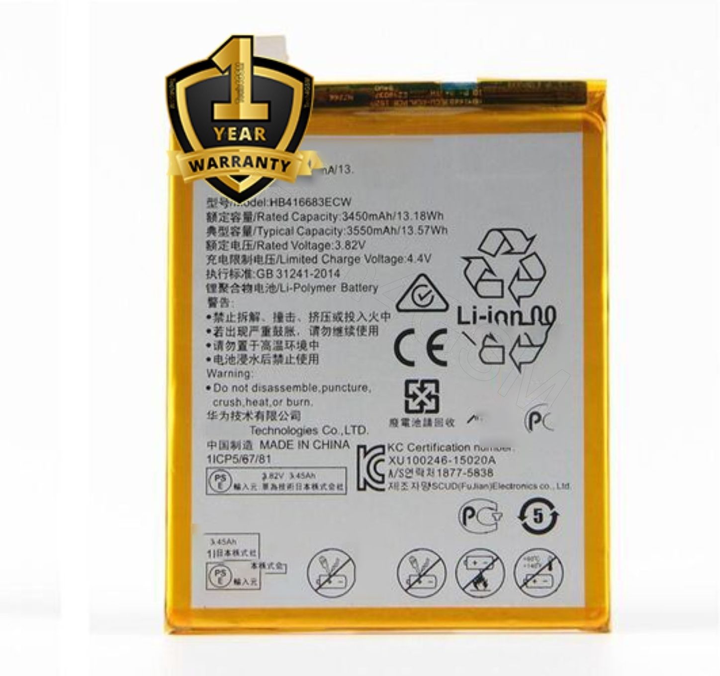 Ximytec Mobile Battery For Huawei Honor 8X/ Honor Play/ Huawei P10 Plus-image-5