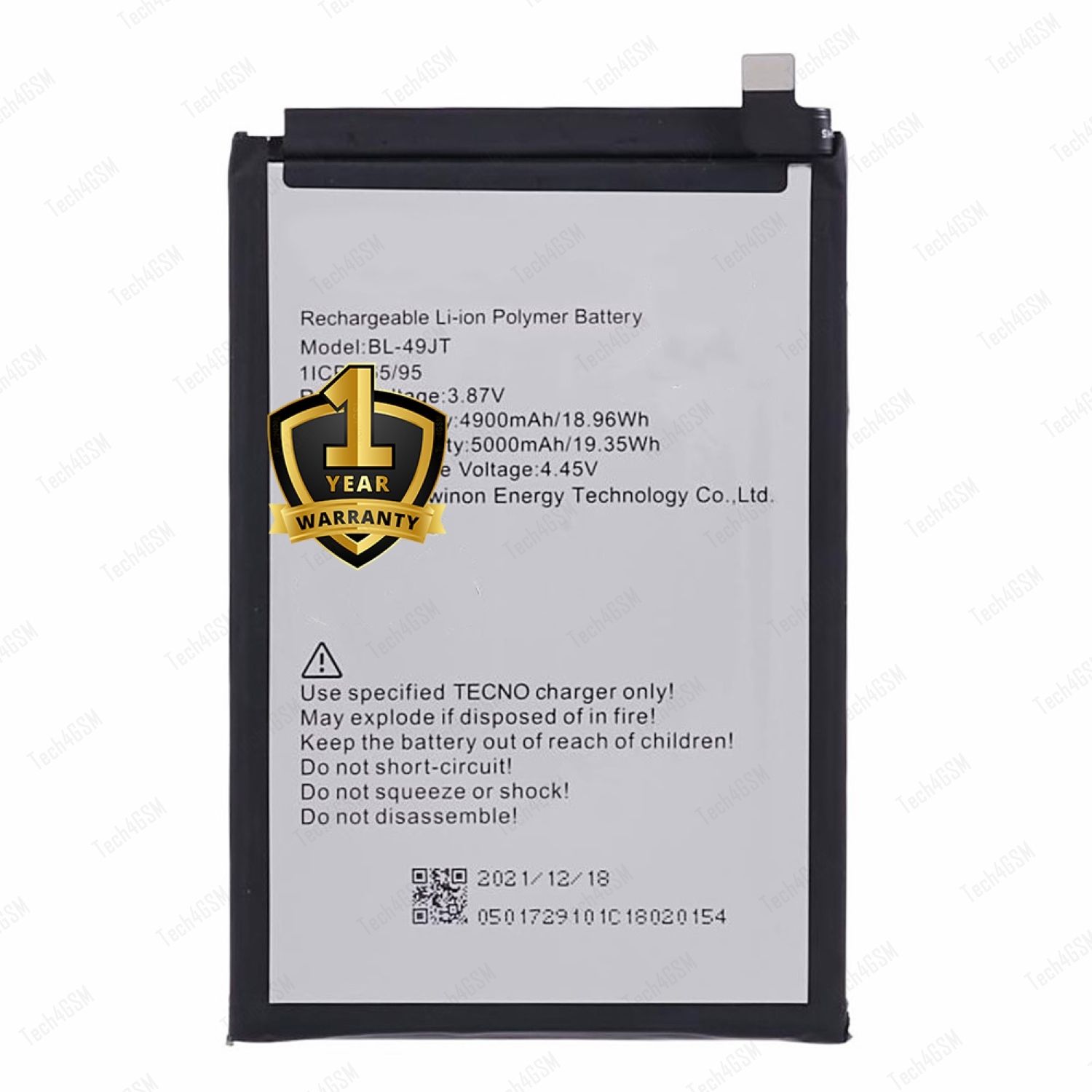 Ximytec Mobile Battery For Tecno Tecno Spark 8 Pro / Tecno Camon 17 Pro / Tecno Camon 18P-image-37